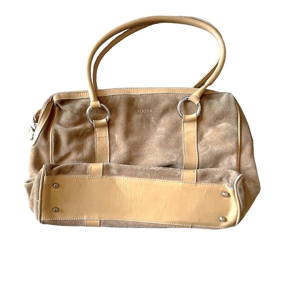 Roots Vintage 90’s Suede & Leather Zip Top Bag - Picture 14 of 14